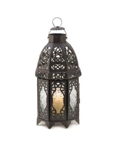 BLACK LATTICE LANTERN